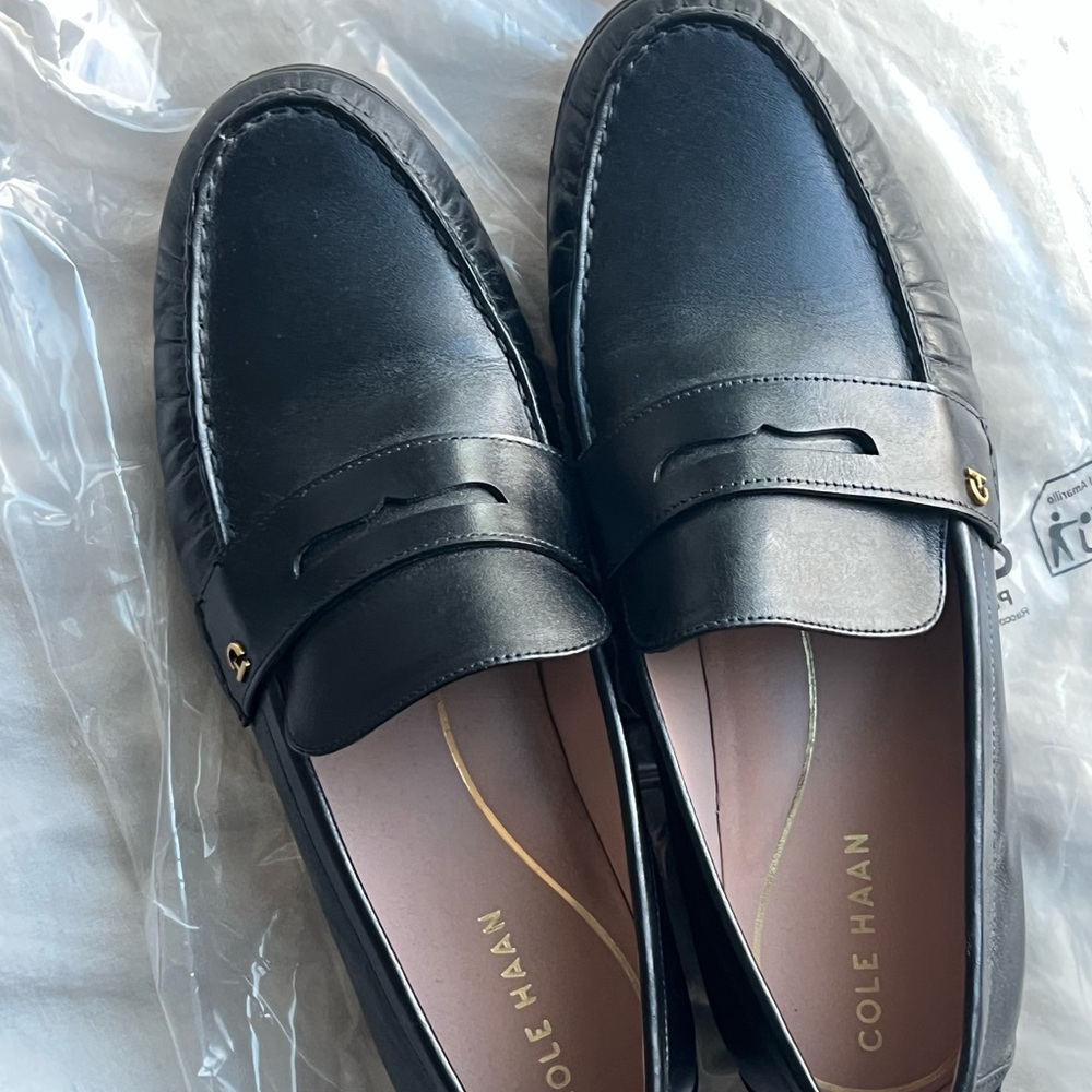 Cole Haan Women’s Pinch Penny Lux Loafer Black Loafers - 9.5 WIDE
